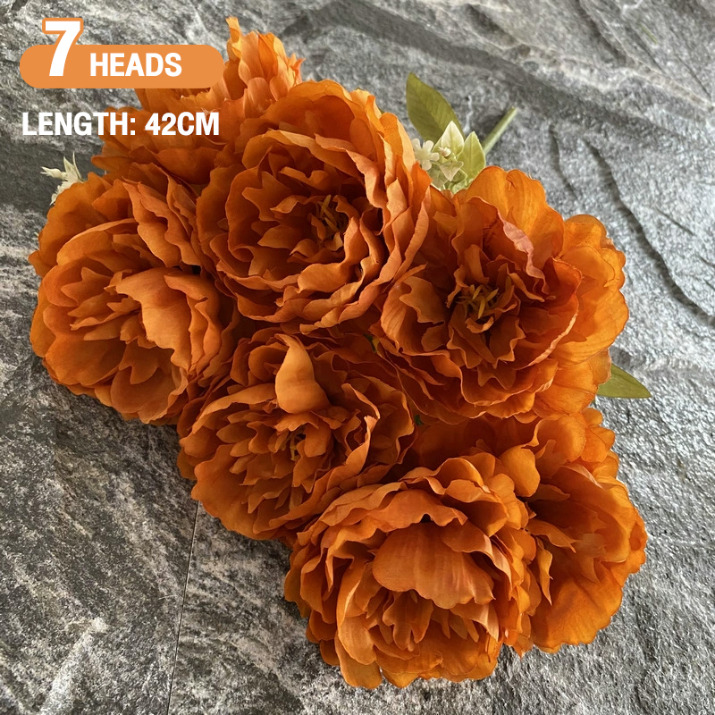Nordic 7 bunches of Tinglan peony silk flowers for home decoration ...