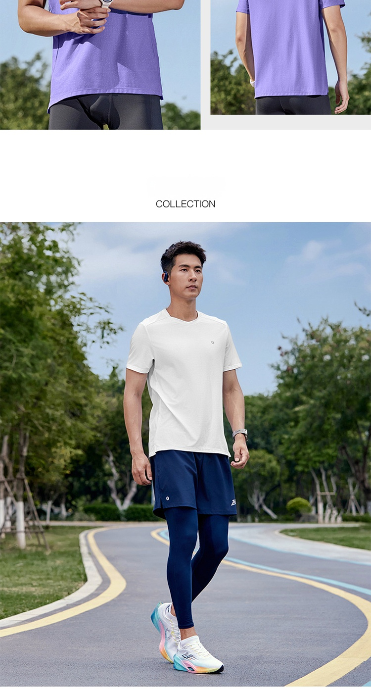 Qiaodan Feiying Men's Running T-Shirt Breathable Comfortable Quick-Dry ...