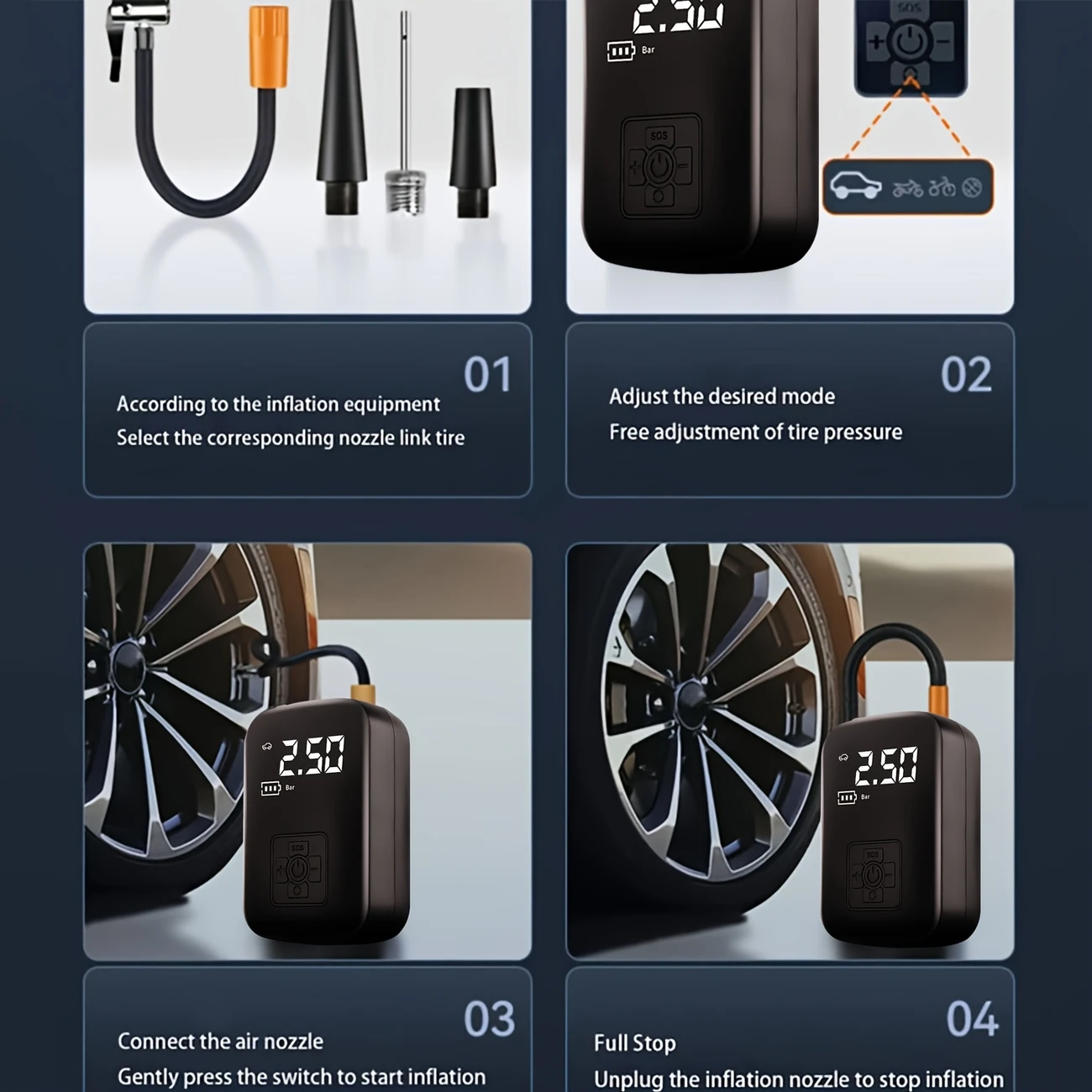 portable-cordless-air-compressor-rechargeable-digital-tire-inflator