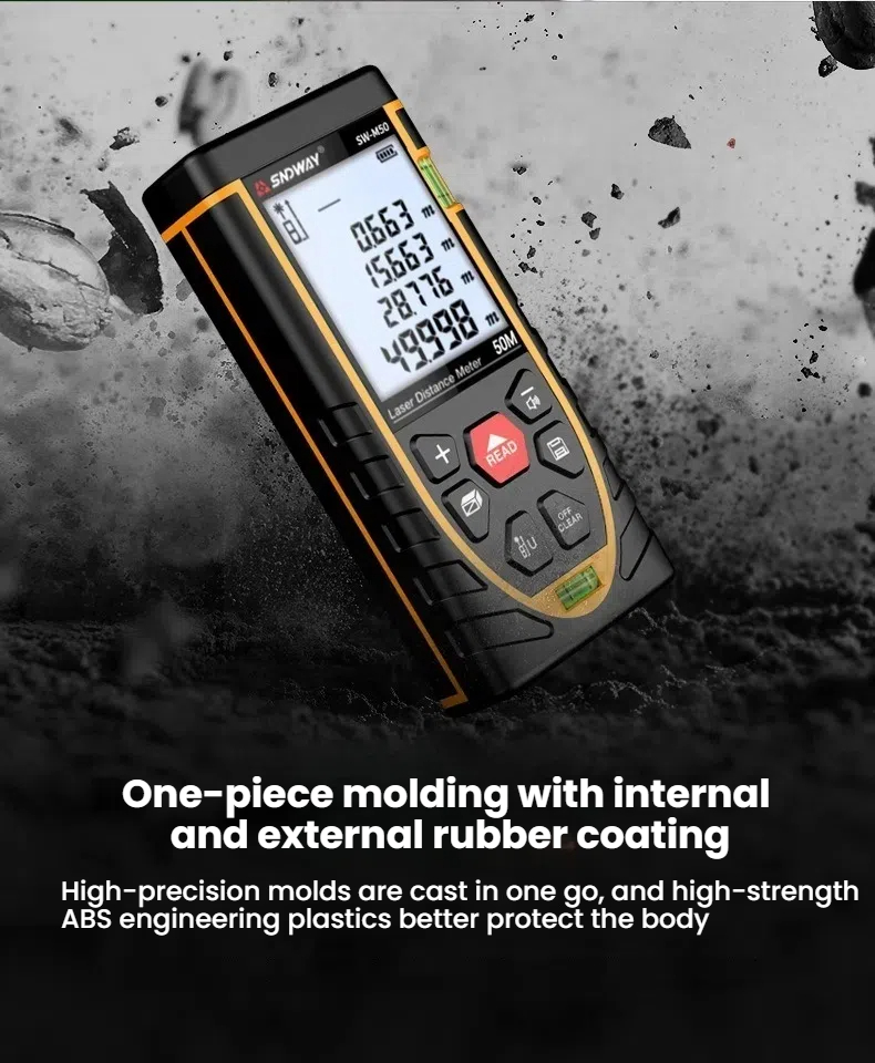 Laser Measure Finder 50/100M Digital Laser Distance Meter High ...