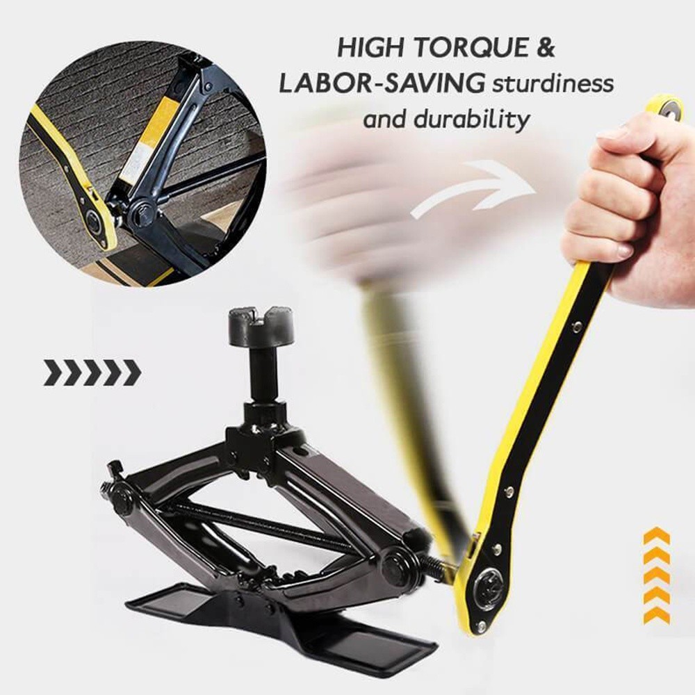 Car Labor-saving Jack Ratchet Wrench with Long Handle Rocker Tyre ...