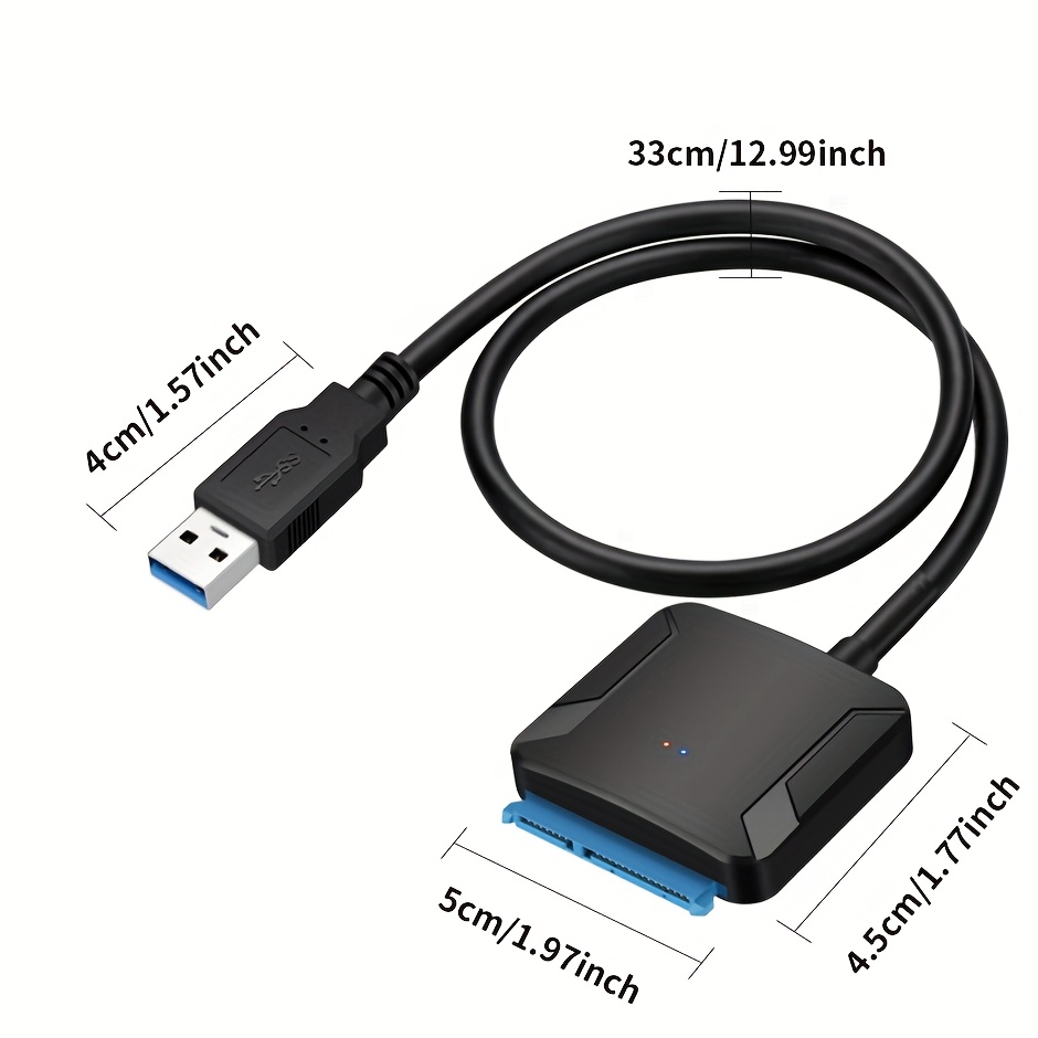 SATA to USB3.0 Adapter Cable Ideal for Transfer Data from Hard Drive to ...