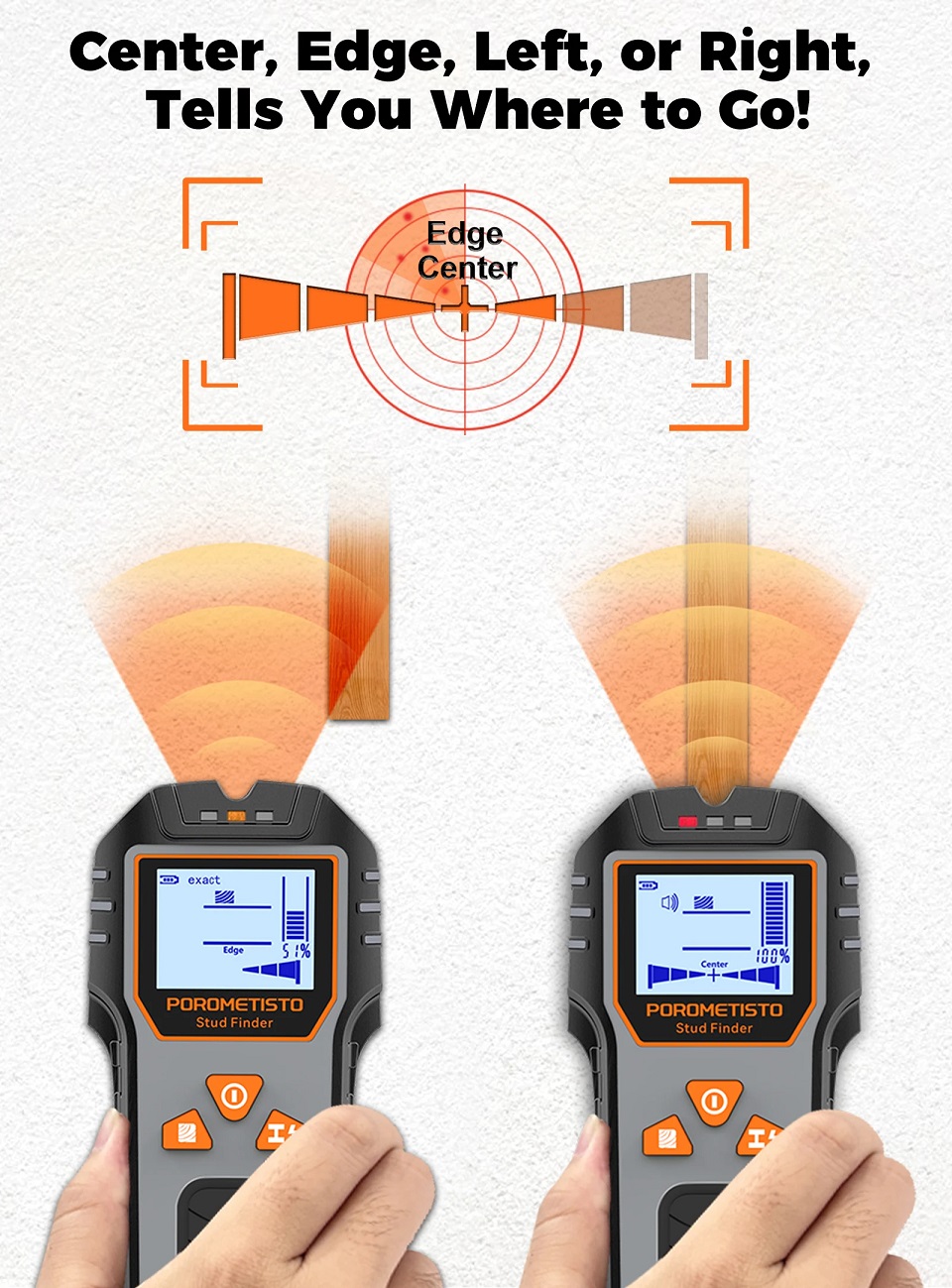 LIGHTTIME DSF01 6IN1 Electronic Wall Scanner Detector Finders ...