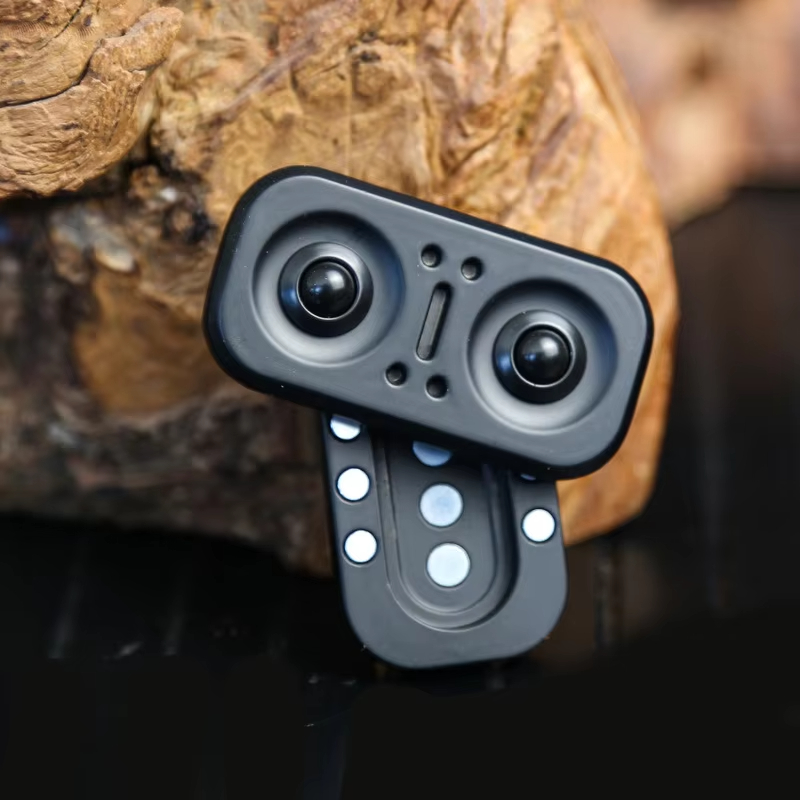 1PC Edc Owl Fidget Magnetic Slider Metal Push Slider Fidget Rotator ...