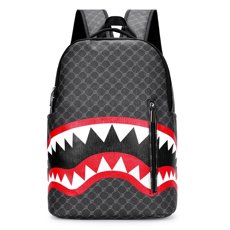 Best Selling Men's Shark-Mouth Teeth Print Backpack for High School ...