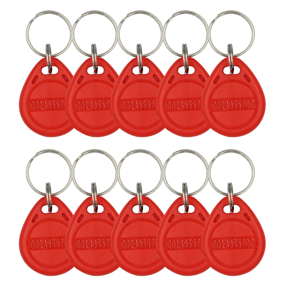 10pcs/lot TK4100 125khz RFID Keychain Card Tag Key ID Keyfob Door Entry ...