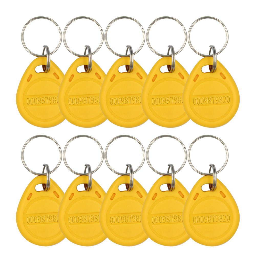 10pcs/lot TK4100 125khz RFID Keychain Card Tag Key ID Keyfob Door Entry ...