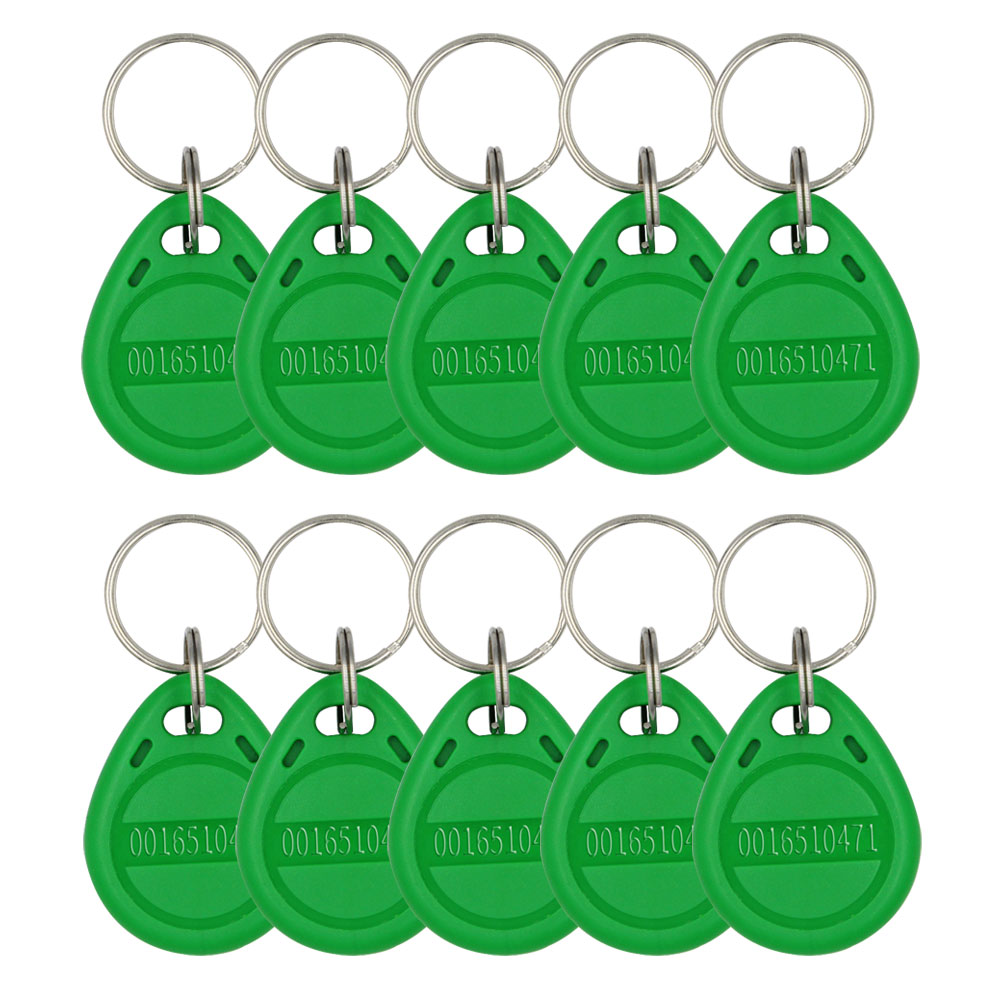 10pcs/lot TK4100 125khz RFID Keychain Card Tag Key ID Keyfob Door Entry ...