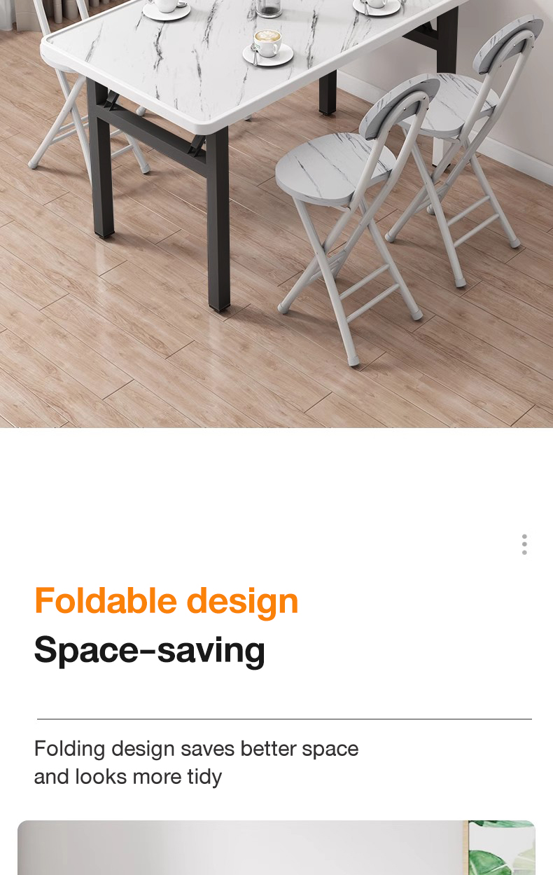 Folding table simple office desk foldable stall simple desk household ...