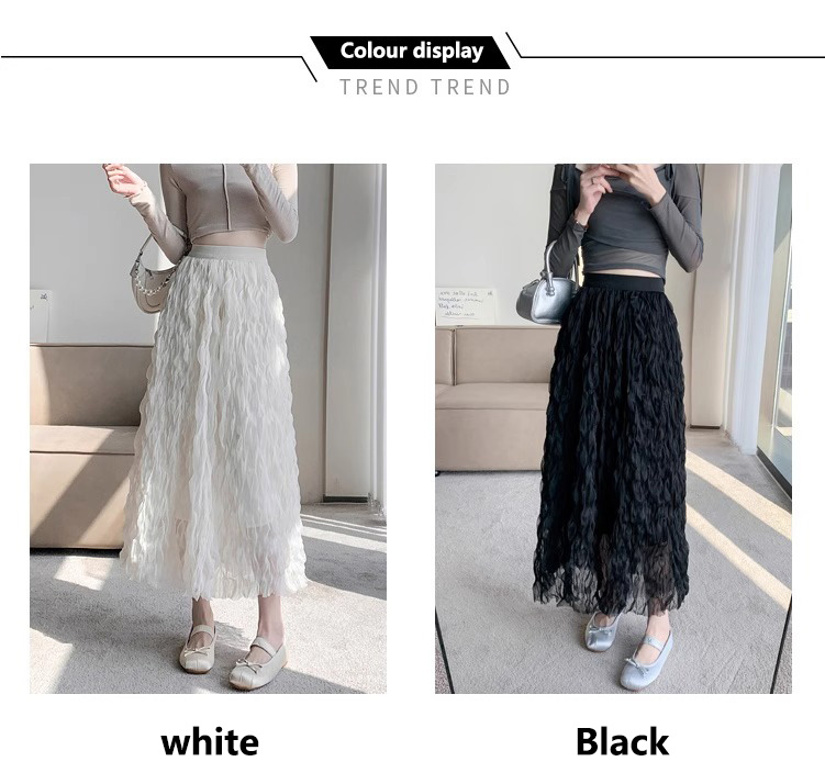 Lace Tiered Midi Skirt main image 1