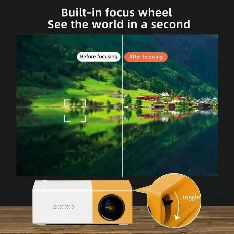 Mini Projector YG300 1080P HD Portable Private Home Theater LED Movie ...