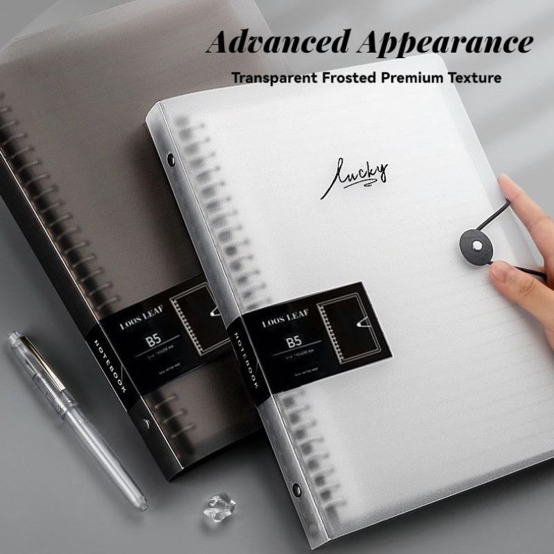 A5 Loose-leaf Refillable Notebook Shell Binder Notebook College Notepad ...
