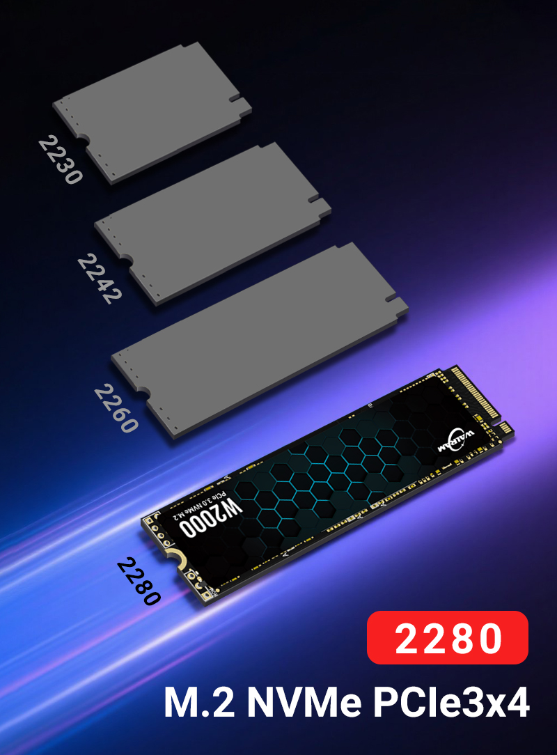 Walram W2000 M.2 PCle 3.0 NVMe SSD 128GB 256GB 512GB 1TB SSD 3500MB/s ...