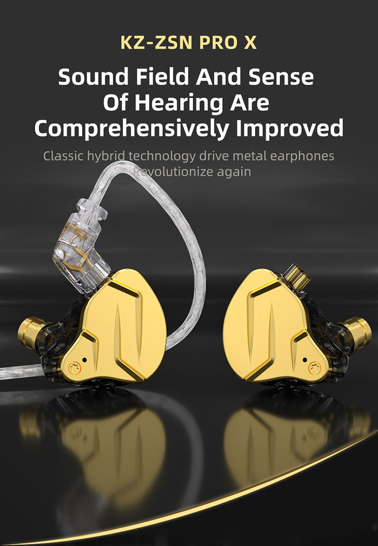 KZ ZSN PRO X in-ear headphones metal ring iron wire with wheat game to ...