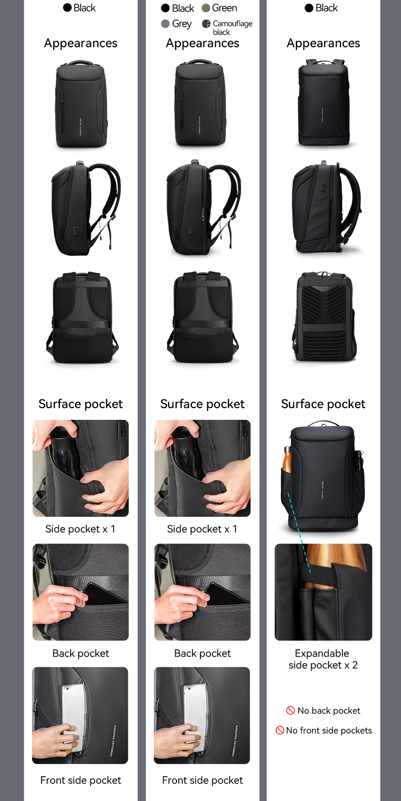 Mark Ryden Travel Backpack for Men Fits in 17.3 inch Laptop | Shopee ...