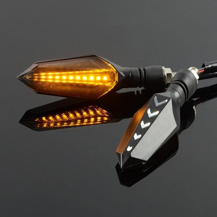 4pcs Motorcycle LED Turn Signal Lamp Sequential Flowing Flash Indicator ...