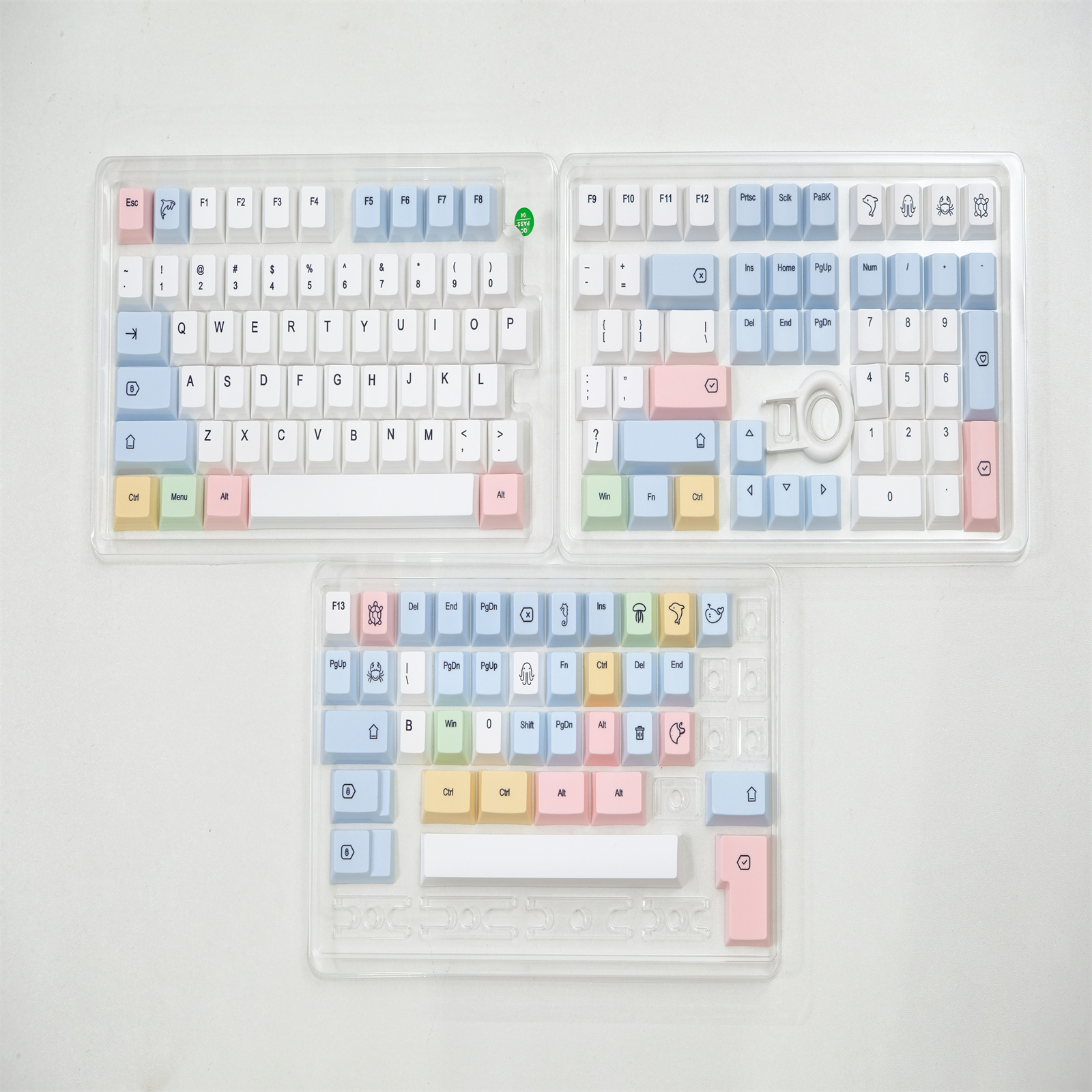 Chalk Keycaps 148 Keys PBT Material Cherry Profile for CHERRY MX Switch ...