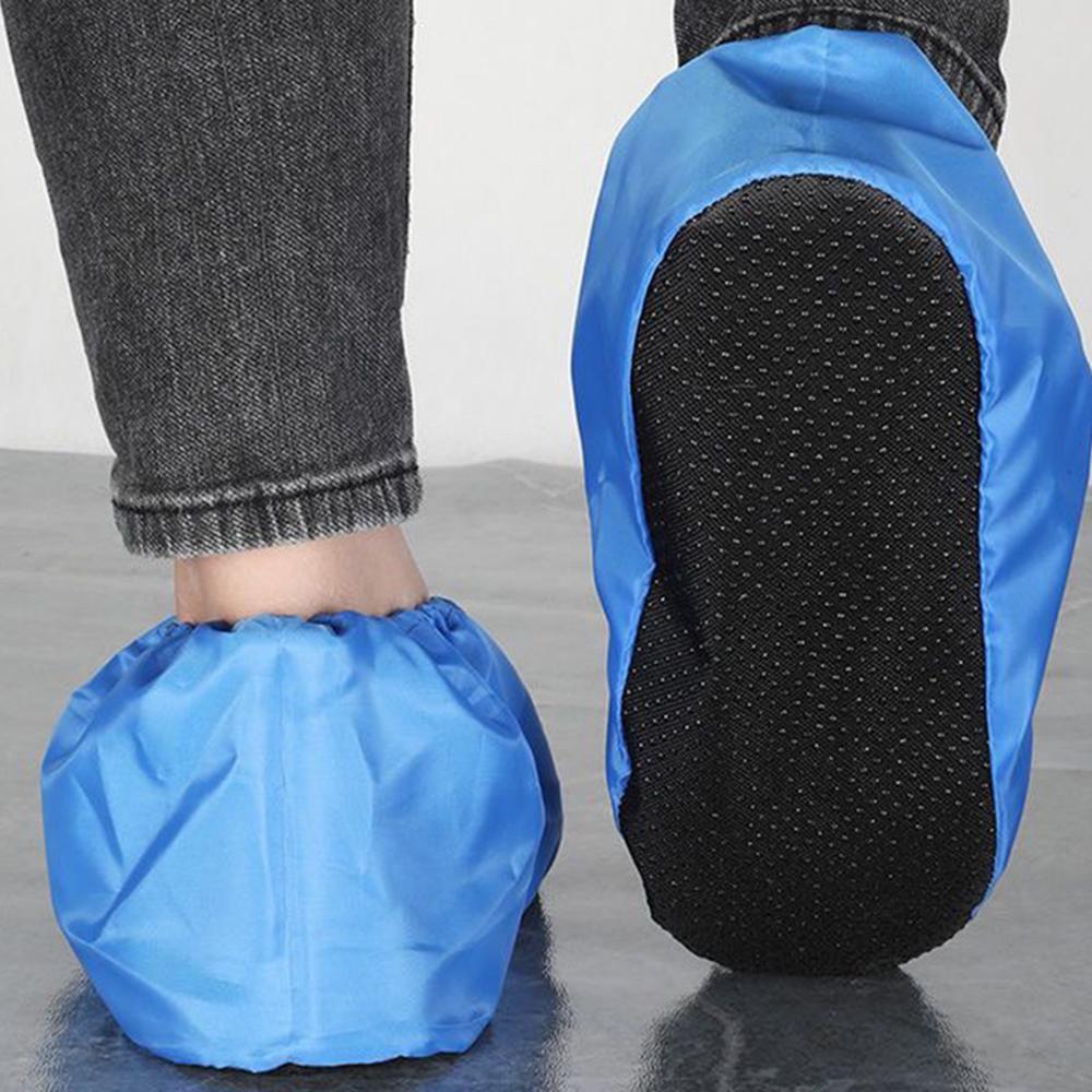 Flannel Shoes Covers Household Reusable Thick Non-slip Indoor Foot ...