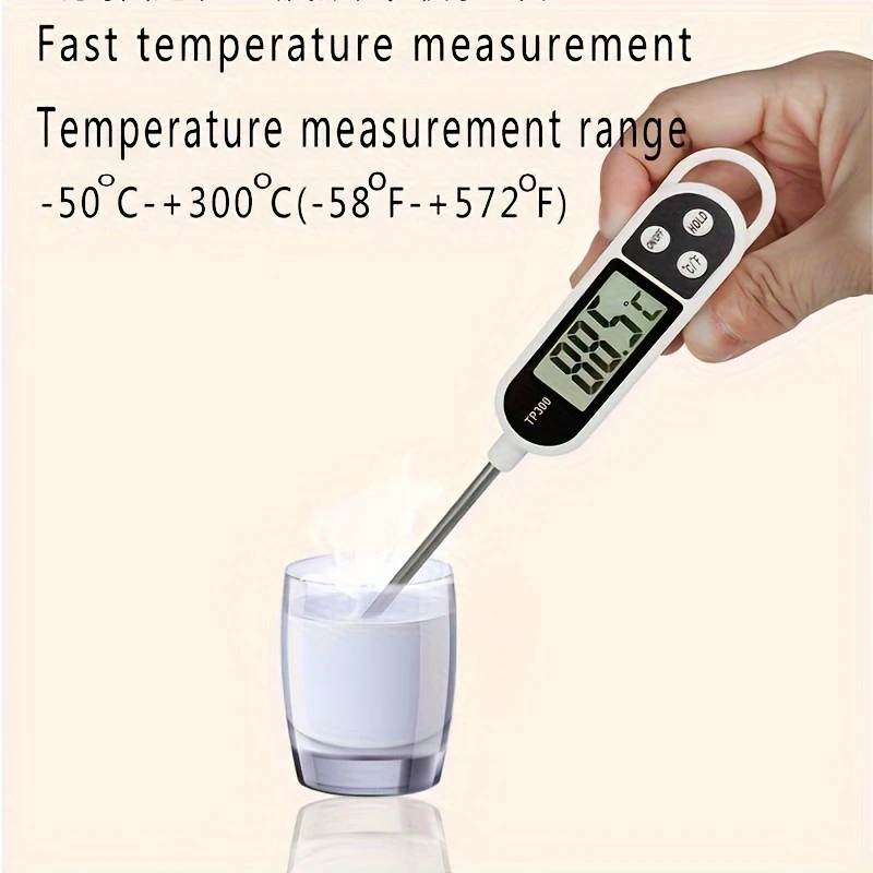 Digital Food Thermometer for Real-Time Meat and Beverage Readings, with ...