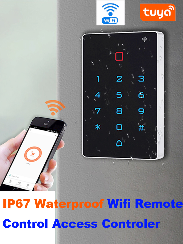 WiFi Tuya APP Door EM Access Control System Sets Waterproof RFID Keypad ...