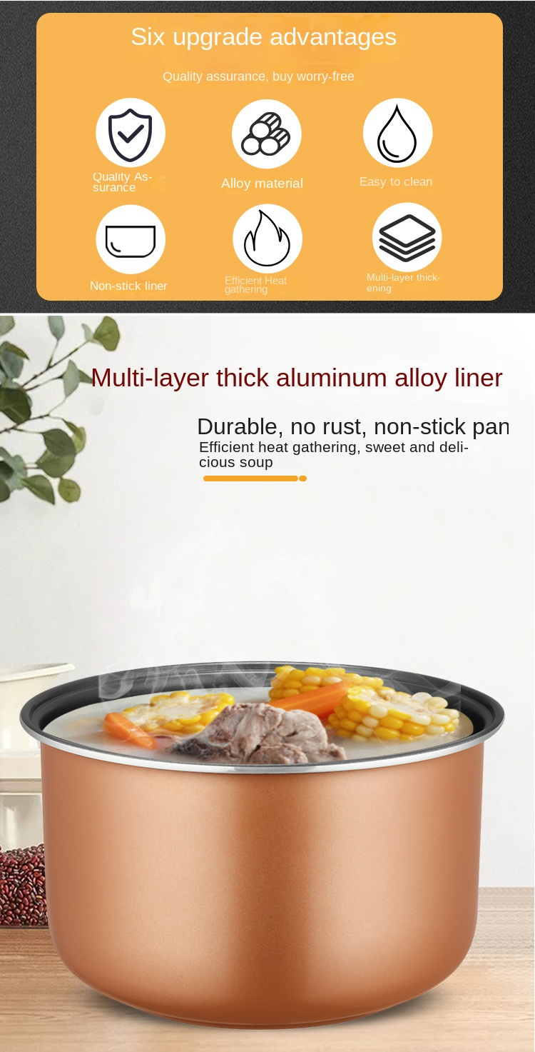 Rice cooker inner pot 5L6L6.5L replancement Original liner Foodgrade ...