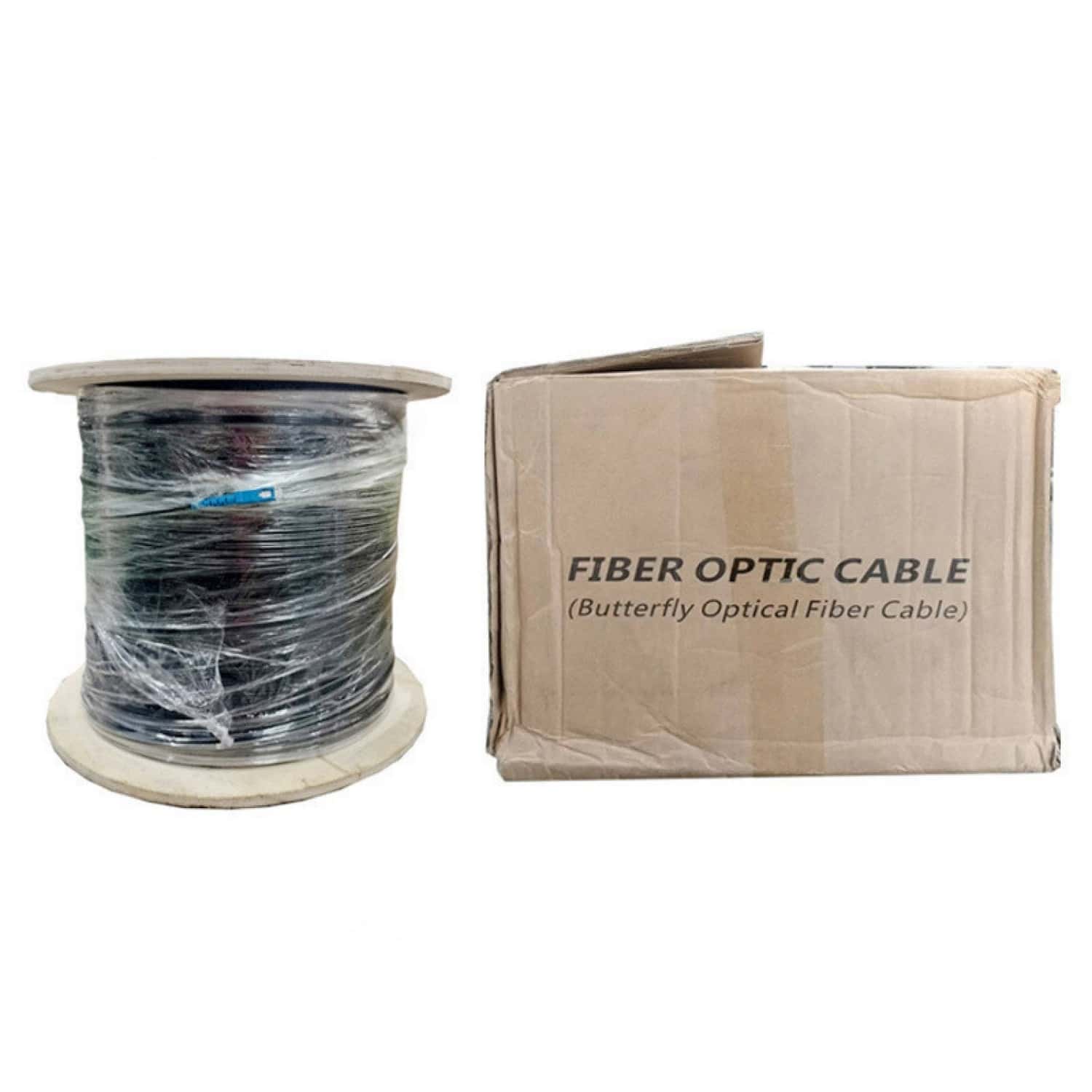 (THICK) Fiber Optic Cable 1000m 1core 2 core 4core 1km 2km FOC FTTH ...