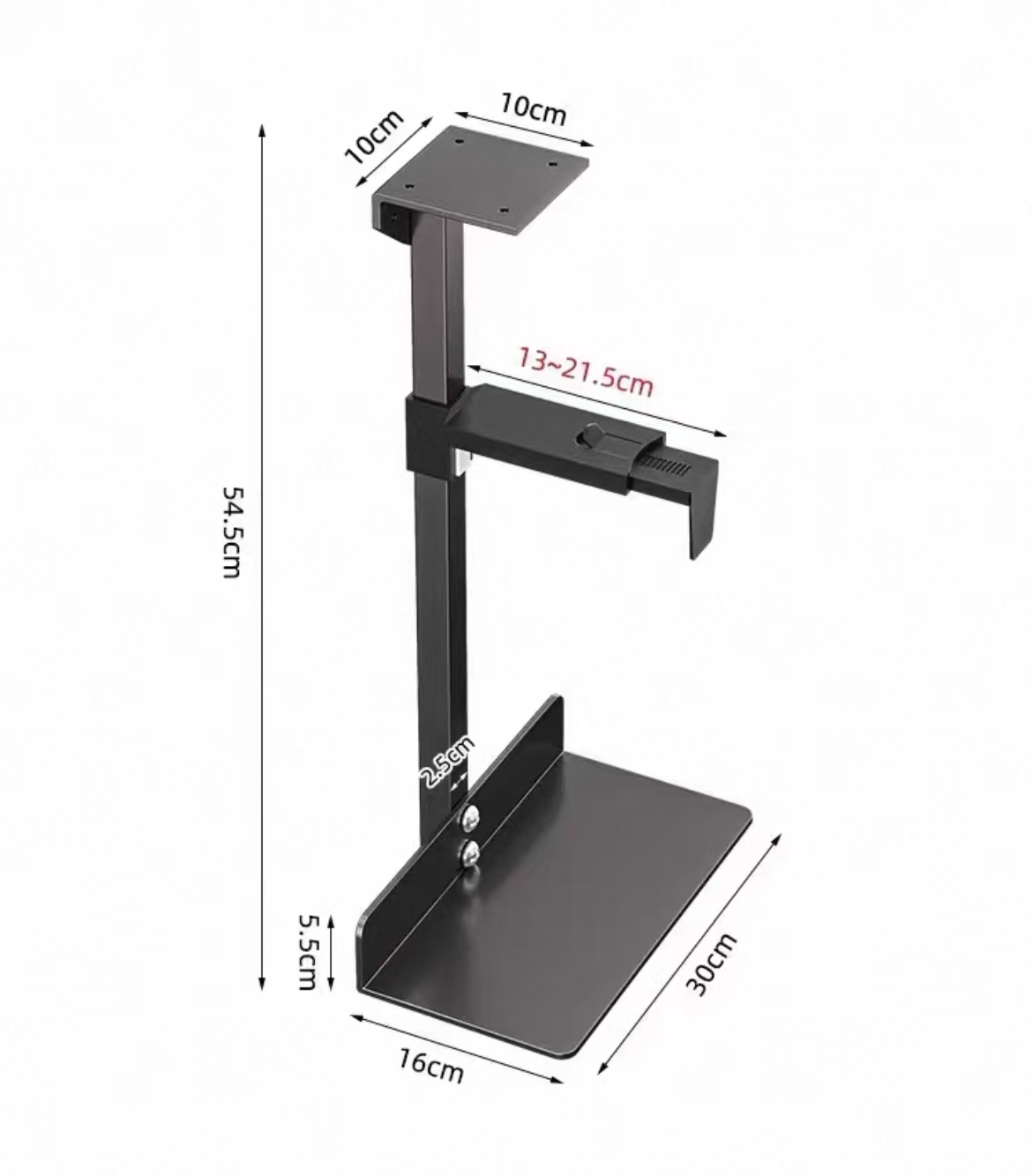 Adjustable Computer Mainframe Hanger Host Box Bracket PC Case Holder ...