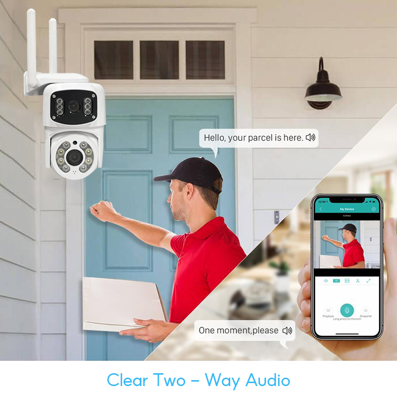 V380 PRO BP3 1080P Dual Lens Security IP CCTV Camera Wireless Outdoor ...