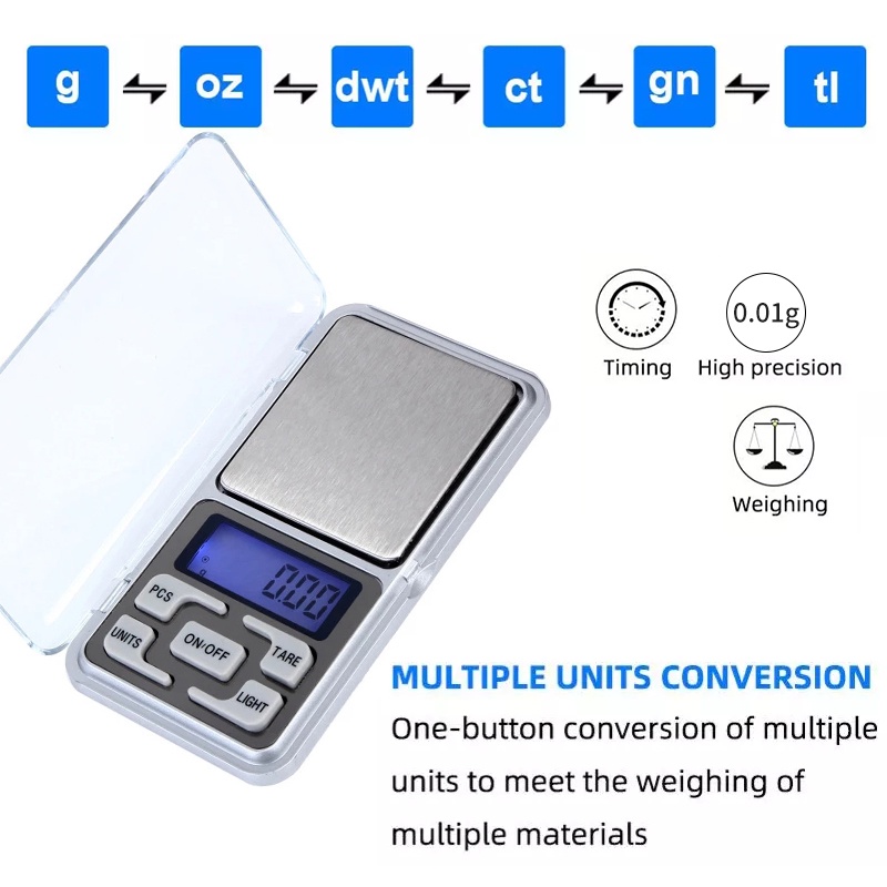 Portable Mini Digital Stainless Steel Electronic Scale With LCD Screen ...