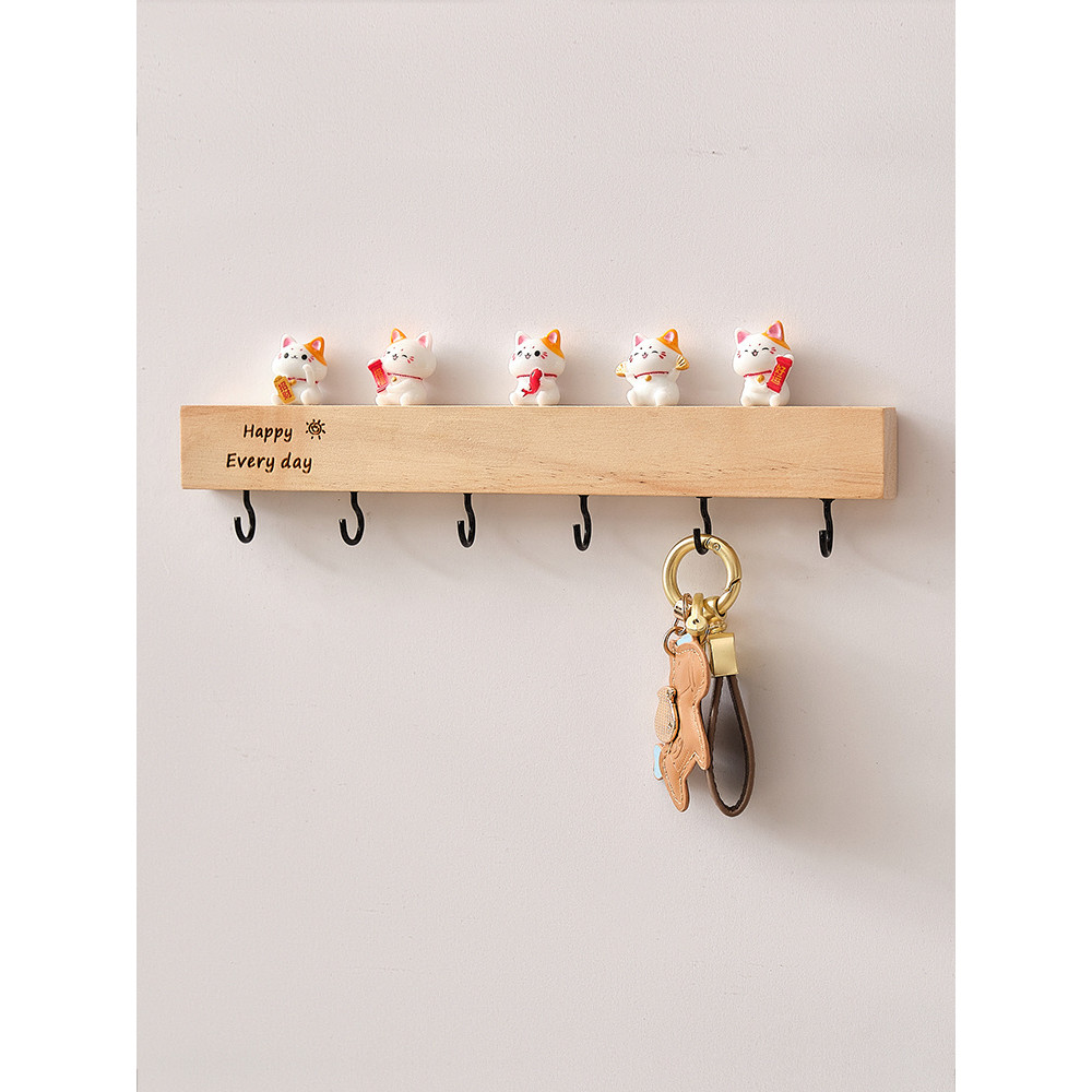 Cute Multi-Color Key Hook Wall Hangers for Home Organization