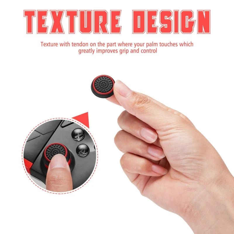 4Pcs Skeleton Thumbstick Caps for Xbox One/PS5/PS3/PS4/Switch pro ...