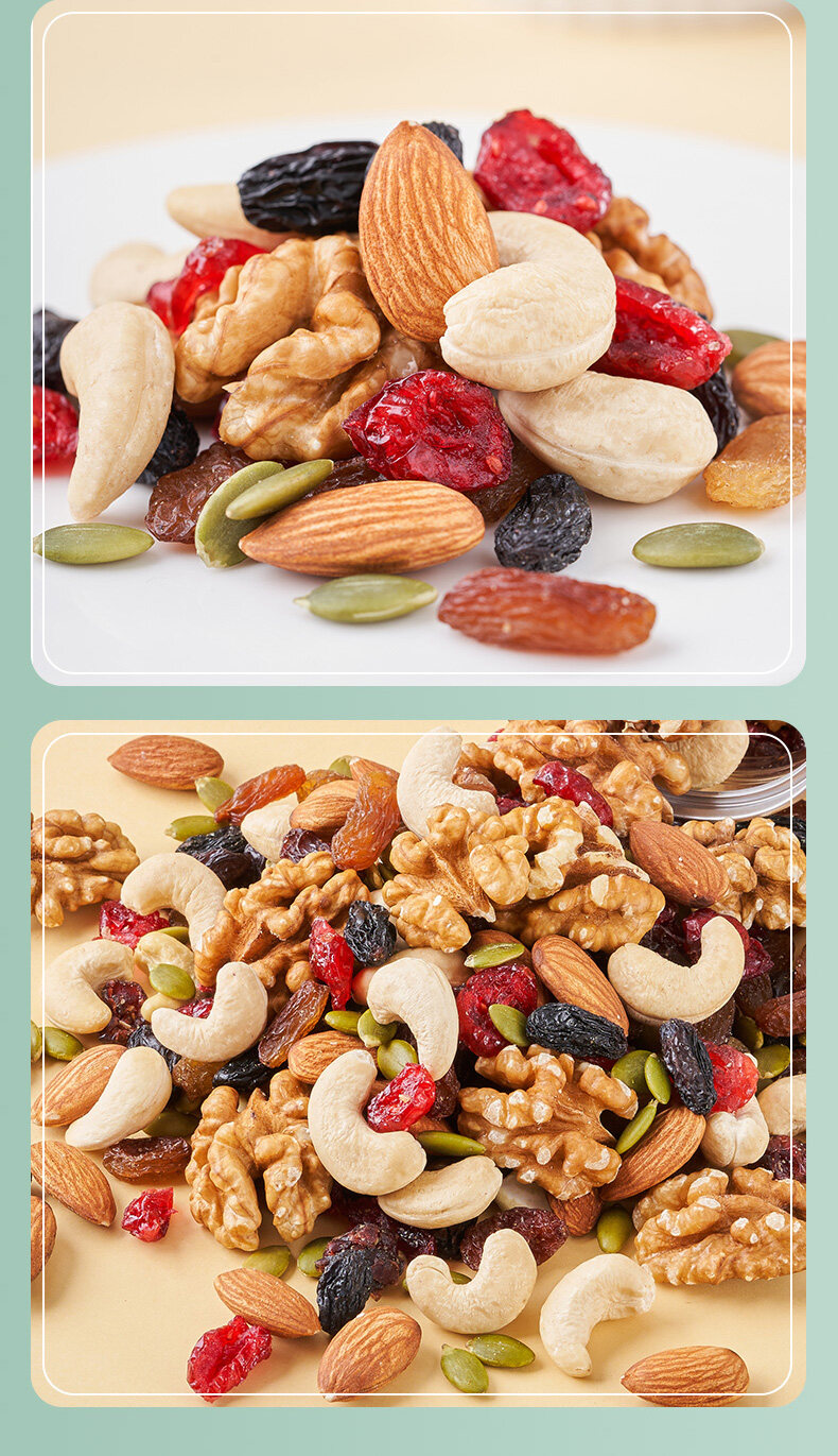 【BUY1 TAKE 1】500g Mixed Nuts and Fruits Snack Trail Mix Nuts and Dried ...