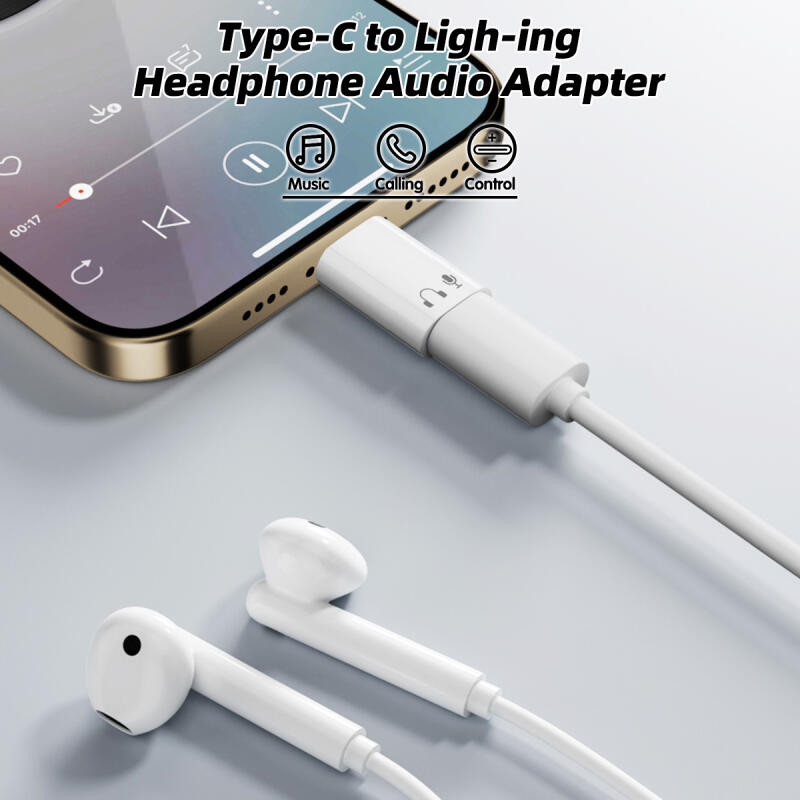 HdoorLink Type C Male To IOS Female Headphone Converter USB C Earphone ...