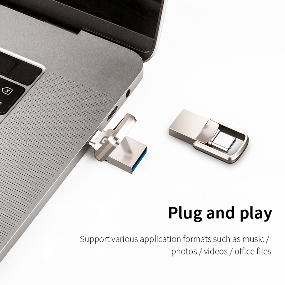 Mini TYPE-C Two-in-One Flash Driver 512GB/256GB/128GB/1TB/2TB USB3.0 ...