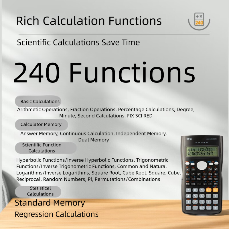 M&G 82MS Function Calculator Student Multi-Function Exam 240 ...