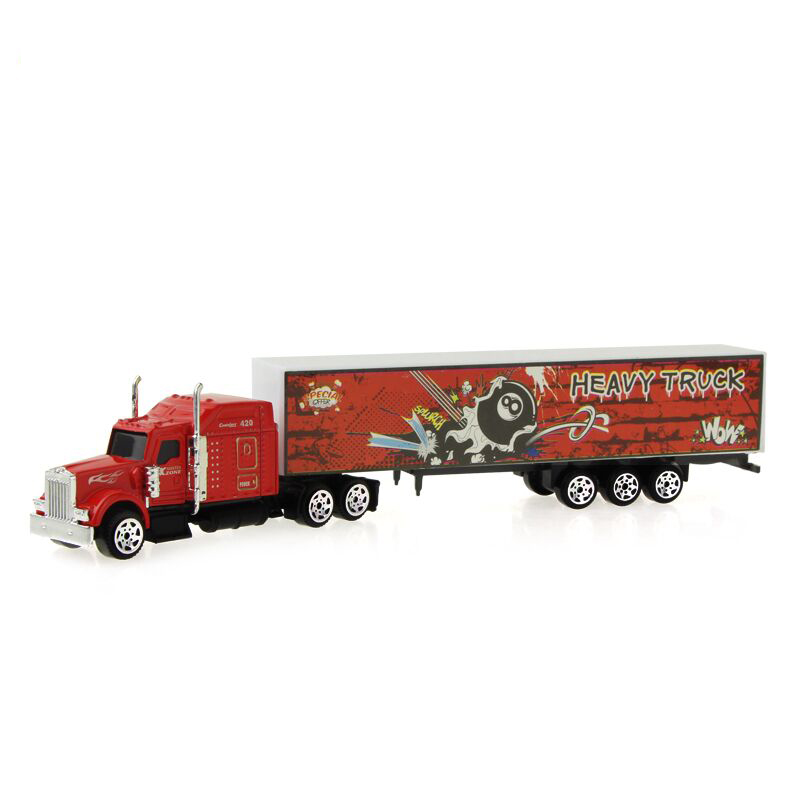Mini Diecast Alloy Tanker Car Model Toy Engineering Vehicle Container ...