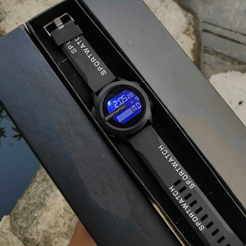 Waterproof Digital Men Watch With Rubber Strap No Box For Active ...