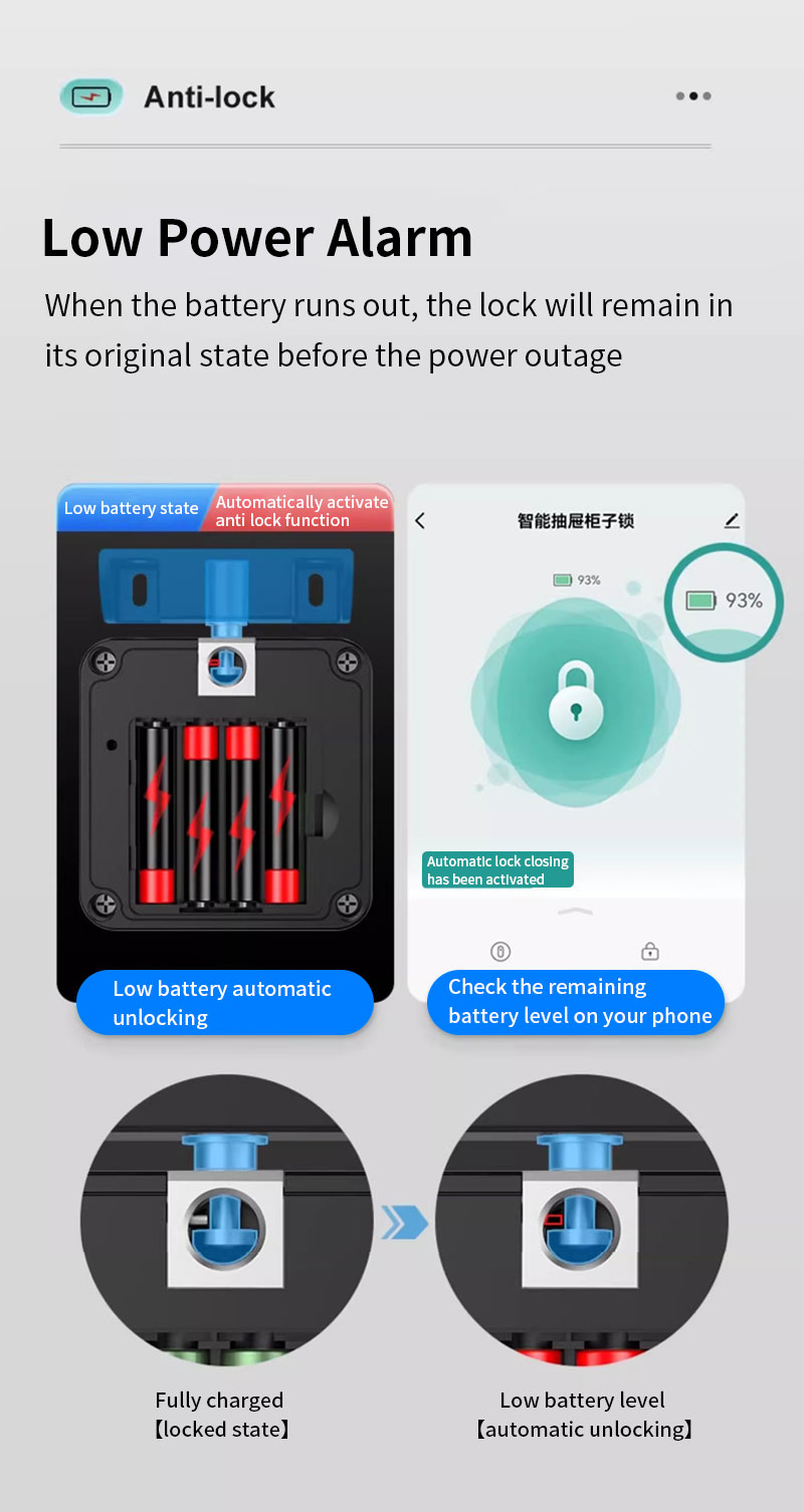 Bluetooth Tuya App Smart IC 13.56Mhz Card Swipe Hole-free Cabinet Lock ...