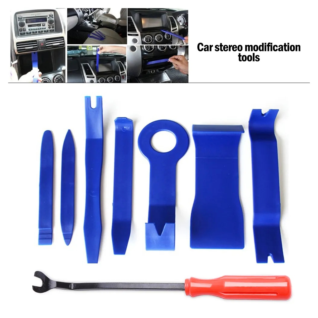 8pcs Panel Removal Tool Kit Auto Car Stereo Radio Pry Tools Door Clip ...