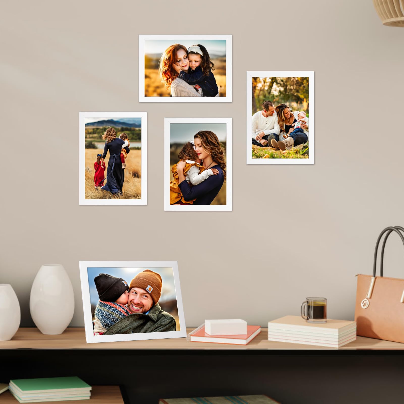 A4/4R/5R/6R/8R Picture Frame With Stand Frame Wall Decor Picture Frames ...