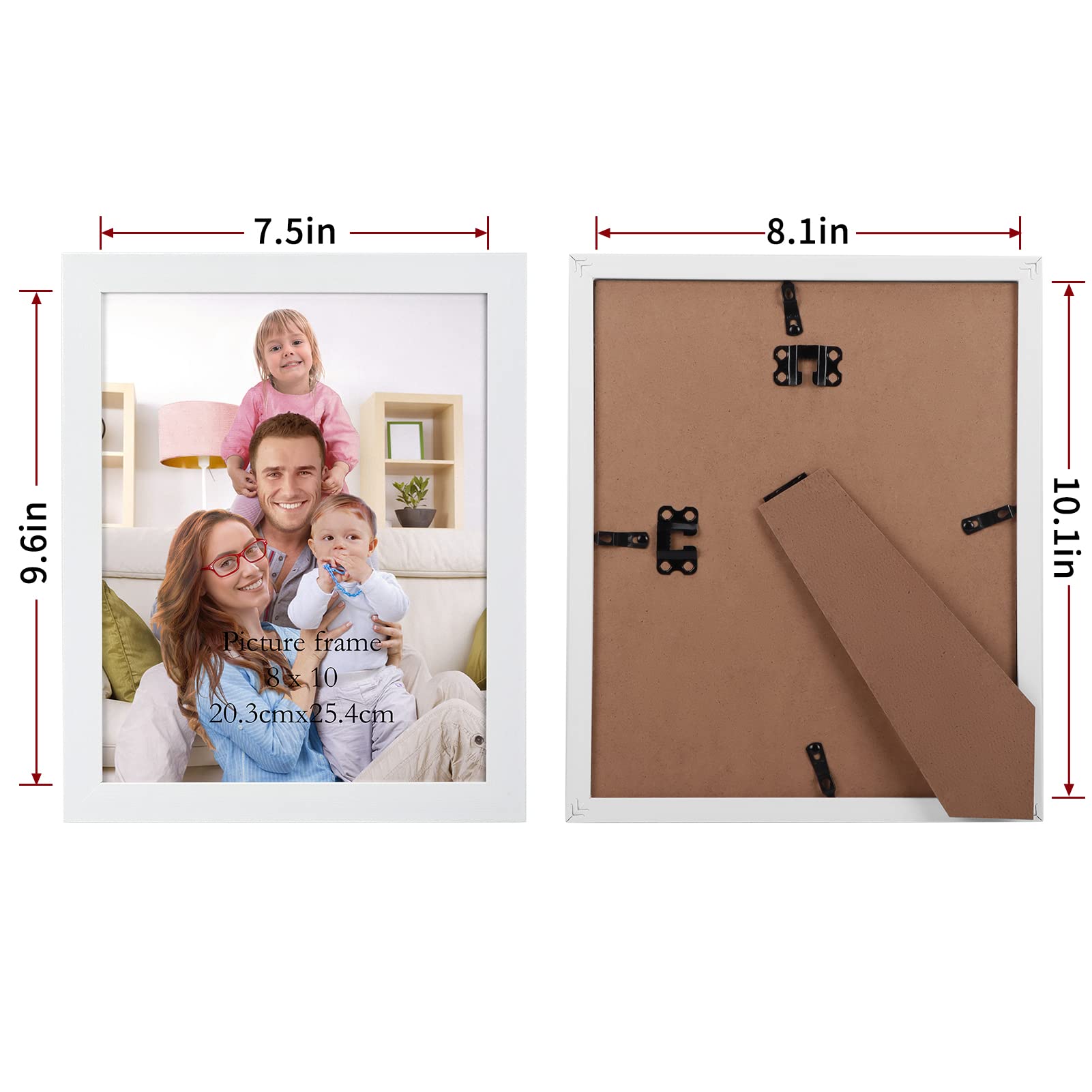 A4/4R/5R/6R/8R Picture Frame With Stand Frame Wall Decor Picture Frames ...