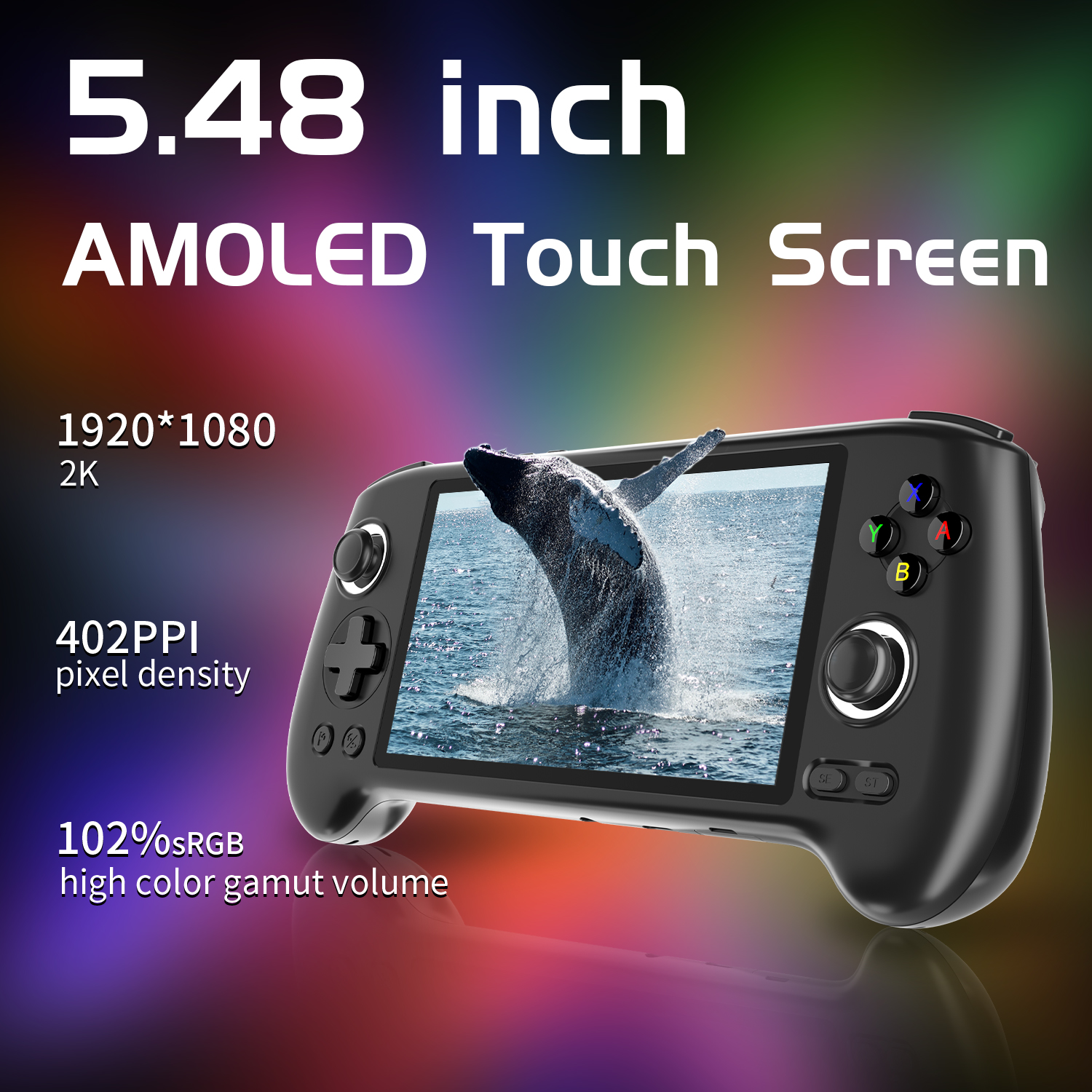 ANBERNIC RG556 Android handheld game console 5.48-inch Android 13 ...