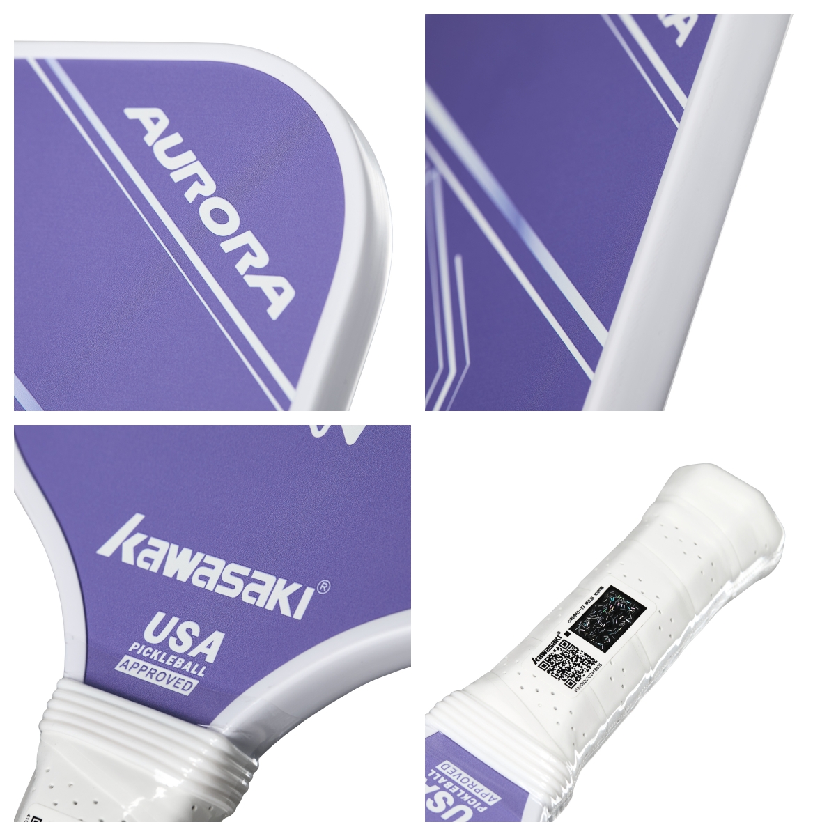 Kawasaki Pickleball Paddle GALAXY&AURORA 220g Fiberglass Pickle Racket ...