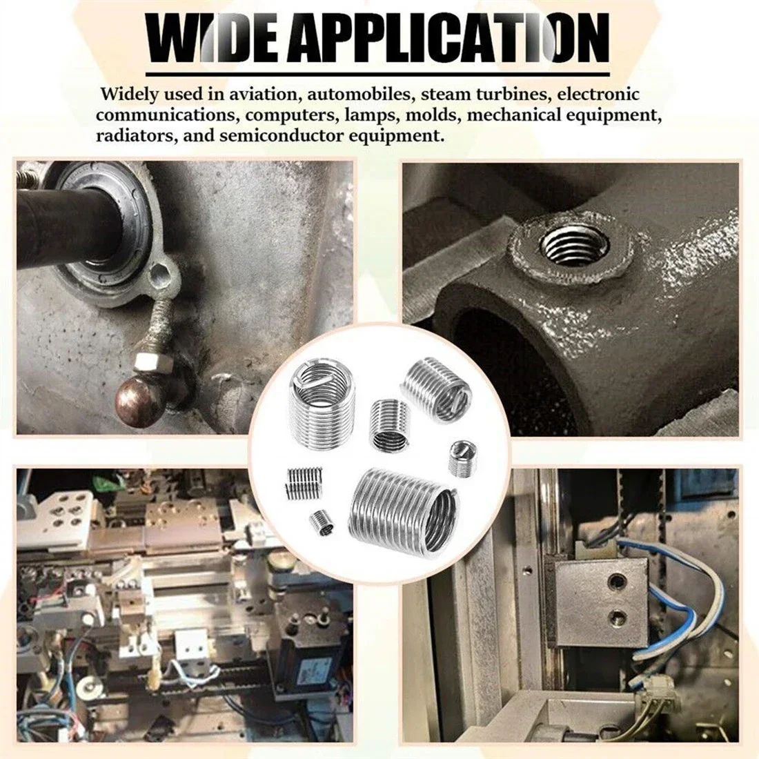 Electrapick Stainless Steel Helical Thread Insert Repair Kit (M3-M12 ...