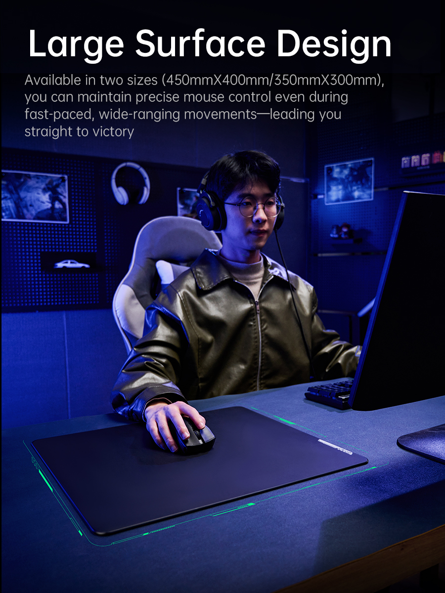 LLANO Tempered Glass Gaming Mouse Pad Game FPS High Speed Smooth CSGO ... - Llano Mouse Healthy Variety
