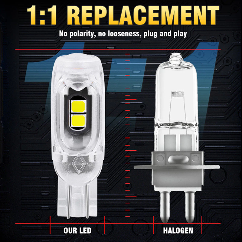 10pcs Blinker Led Signal Light Blinker For Motorcycle T10 Led Bulb ...