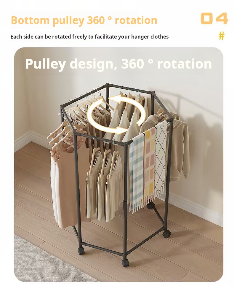 Space-Saving 2 layer Clothes Drying Rack Suitable for Bedroom Balcony ...
