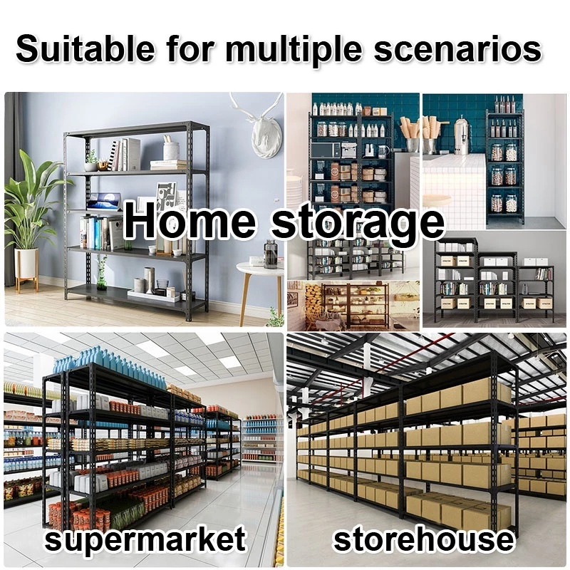 3/4/5/6 Layer Heavy Duty Rack Grocery Stainless Shelves Metal Rack ...