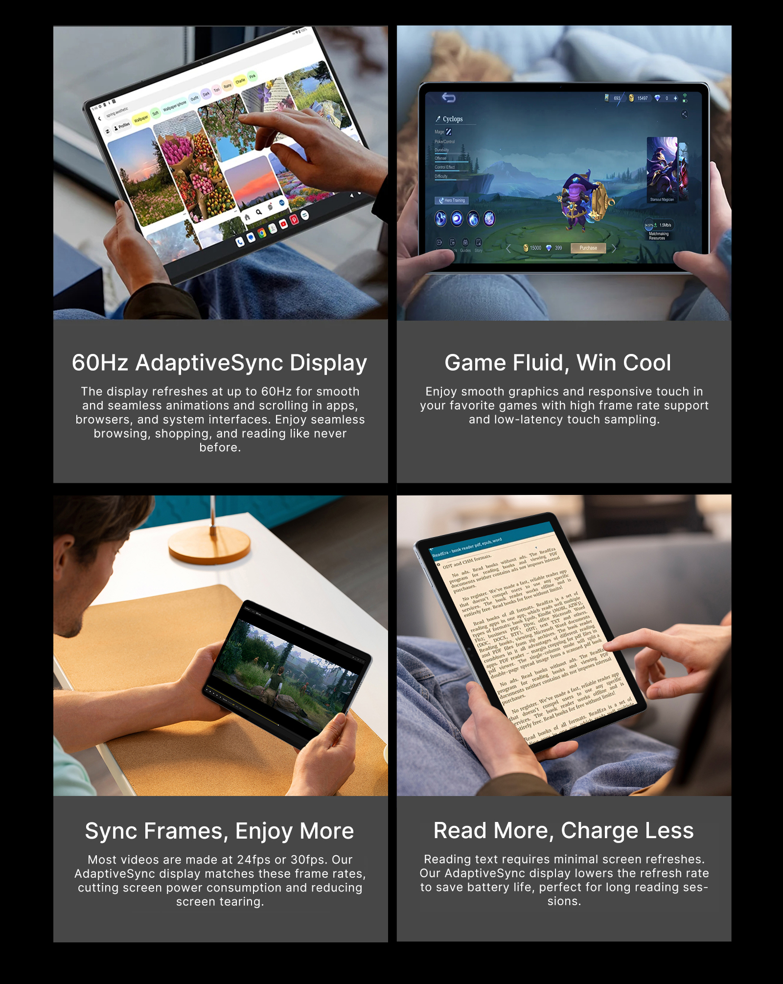 SUXI A9 11" Android Tablet for Gaming/Students - SIM Card Slot, 14 ...