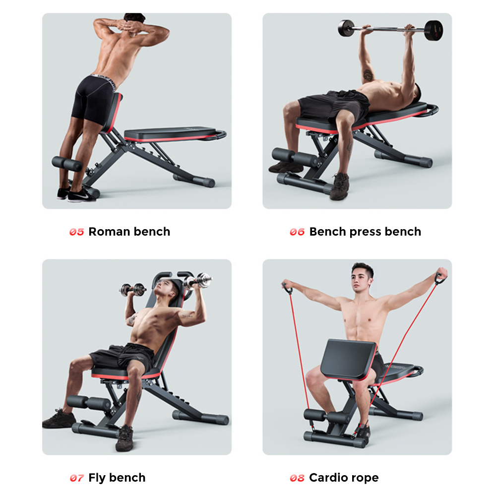 OneTwoFit Fitness Bench Dumbbell Bench Foldable Multifunctional ...